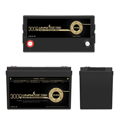 12 Volt 12V 170Ah Lifepo4 Lithiumbatterij Oplaadbare Deep Cycle 4S1P
