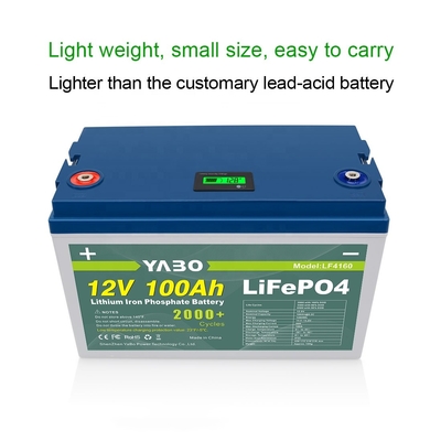 12v 100ah lithium-ijzer Lifepo4-batterij BMS-energie Zonneregeling 12V
