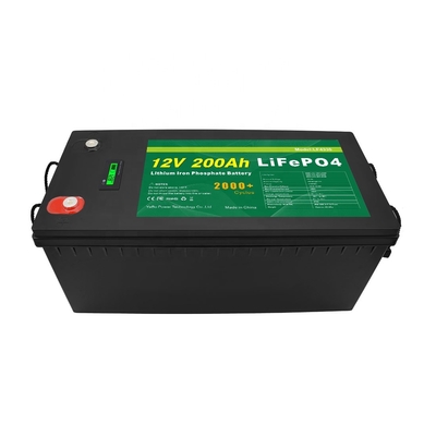 lifepo4 12v 200ah lithium-ijzerfosfaatbatterijpak voor zonne-UPS