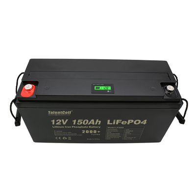 lithium-ijzerfosfaatbatterij 150ah lifepo4-cellen 12v LED-display