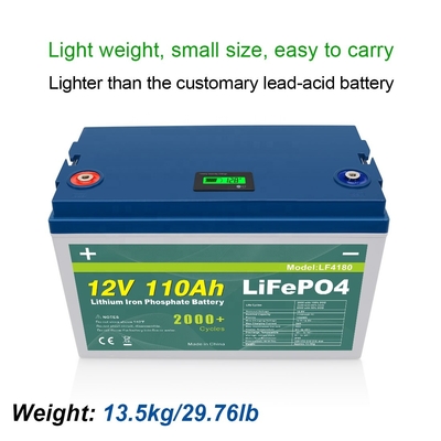 12v 110Ah Lifepo4 golfkar batterij Deep Cycle