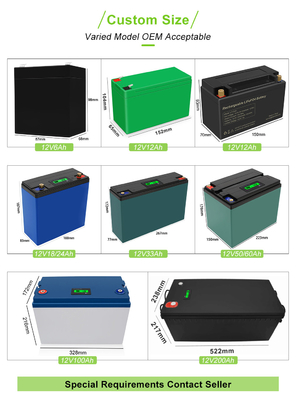 32650 32700 12v 200ah lithium-ijzer Lifepo4 Deep Cycle-batterij Bms