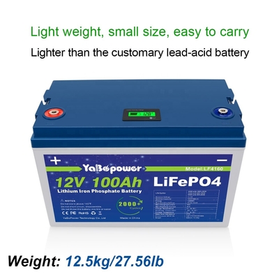 Lifepo4 12v 100ah lithium-ijzerfosfaat batterij elektrische fiets golfkarren boten