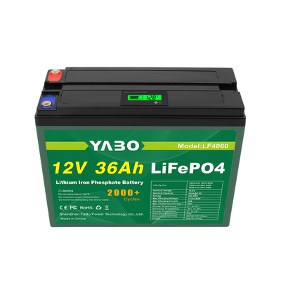 12V 36Ah Lifepo4-batterij voor diepe cyclus van energieopslag op zonne-energie