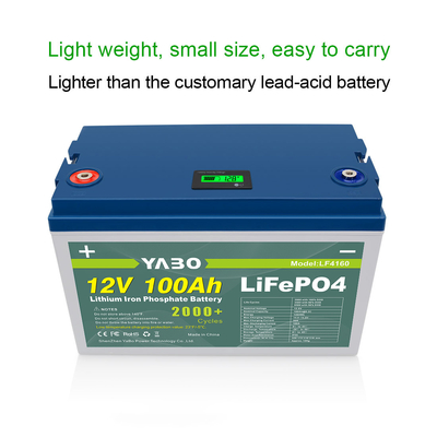 100 Ah Lifepo4 12 Volt Deep Cycle Batterij Lithium 2000 Cycli Vervang Gel