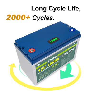 100 Ah Lifepo4 12 Volt Deep Cycle Batterij Lithium 2000 Cycli Vervang Gel