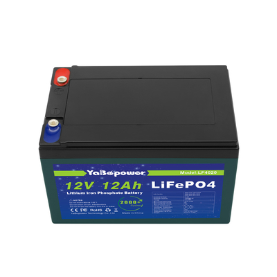Lithium-ion Lifepo4-oplaadbare batterij 12.8V 12v 12ah Lifepo4-batterijpakket 4S2p