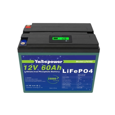 2021 Langere levensduur van de cyclus Fabrieksprijs Lifepo4 12v 60Ah lithium-ionbatterij voor thuiszonnestelsel
