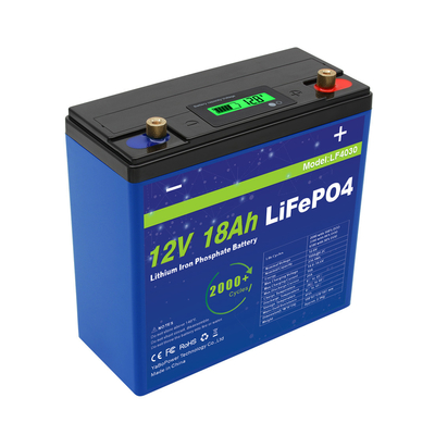 Het lichtgewicht van de de Batterij Grote Capaciteit van 12V 18Ah Lifepo4 Lange de Cyclusleven 3 Jaar Garantie
