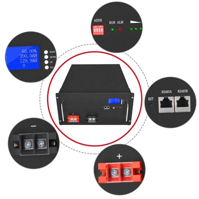 Golfkar 48V Lifepo4-batterij 200Ah Smart BMS Deep Cycle-opslaglithiumion