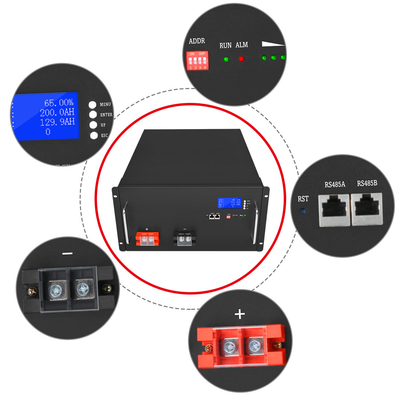 Diy 48v Lifepo4-batterij 200ah 51.2V 120Ah lithium-zonne-energieopslag