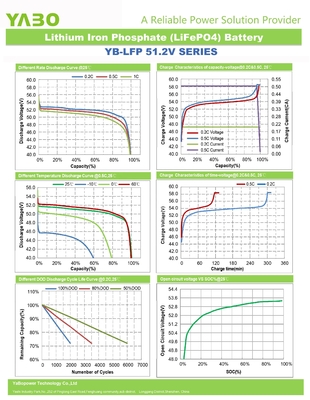 48v 300ah Lifepo4 Batterijcel Litium Ionen Diepe Cyclus 51.2v 50Ah 250Ah