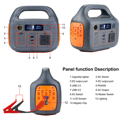 2022 Hot Product off Grid Energy System 220v 300w Lithium draagbare zonne-energiecentrale met Jump Start