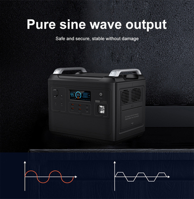 Ups Lithium draagbare krachtcentrale Lifepo4 Solar 2000W 1000 watt bidirectioneel snel