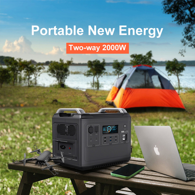 Ups Lithium draagbare krachtcentrale Lifepo4 Solar 2000W 1000 watt bidirectioneel snel