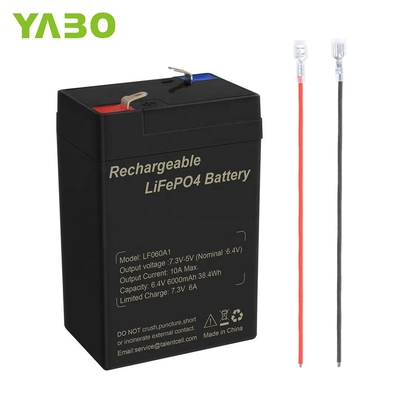 Marine Deep Cycle Lifepo4-batterij 6V 5Ah 2,5Ah 4Ah 4,5Ah 6Ah zonnepaneel