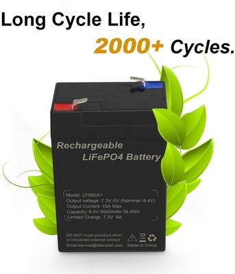 Marine Deep Cycle Lifepo4-batterij 6V 5Ah 2,5Ah 4Ah 4,5Ah 6Ah zonnepaneel