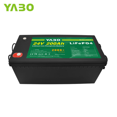 2000 Cyclusleven 24V Lifepo4 Batterijcel Zonnelithium Ijzerfosfaatbatterij 200Ah