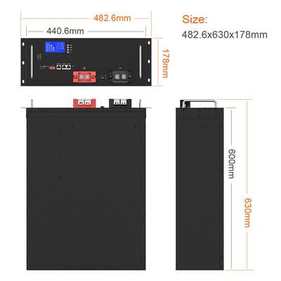 Aangepaste Hoge Kwaliteit Deep Cycle 3.2V 16S1P 170Ah Batterij Energie Opslag 48V LiFePO4 Lithium Batterij