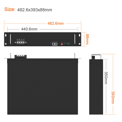 2022 Thuis Energie Opslag Lichtgewicht Power Wall Oplaadbare 50Ah Lithium Ion Batterijen LiFePO4 48V