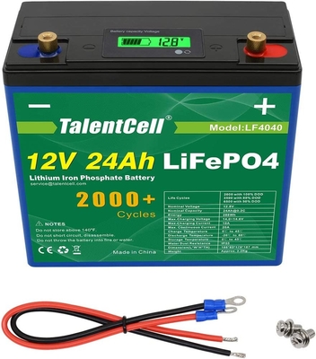 van de het Lithiumbatterij van 12v 24ah Lifepo4 het Pak Navulbare Grote Capaciteit met LCD Vertoning