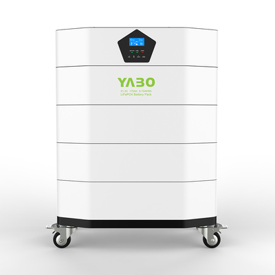 Het rek zette Stapelbare Zonne de Opslag170ah 48v Lifepo4 Batterij op van het Batterijpak