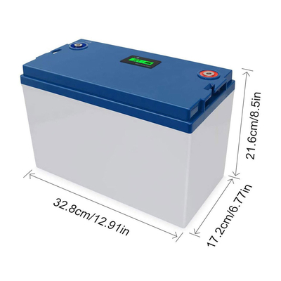FCC 100ah 12 het Eindip55 Plastic Omhulsel van de Voltlifepo4 Batterij M8