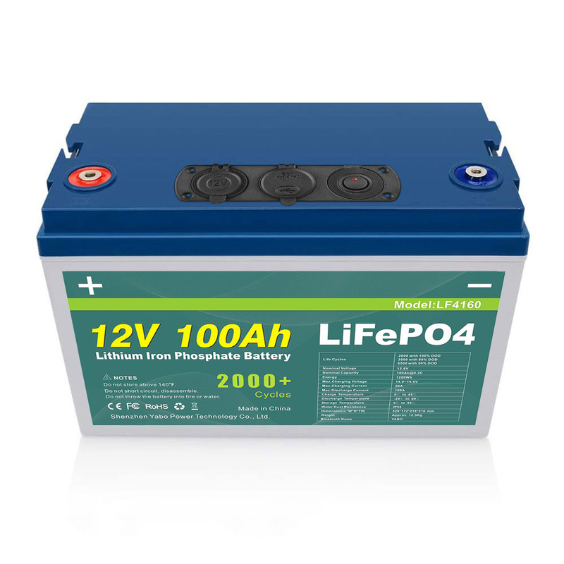 24V 36V 48V 72V 12v 100ah Lifepo4-batterij Ingebouwd BMS-loodzuur lithiumijzer