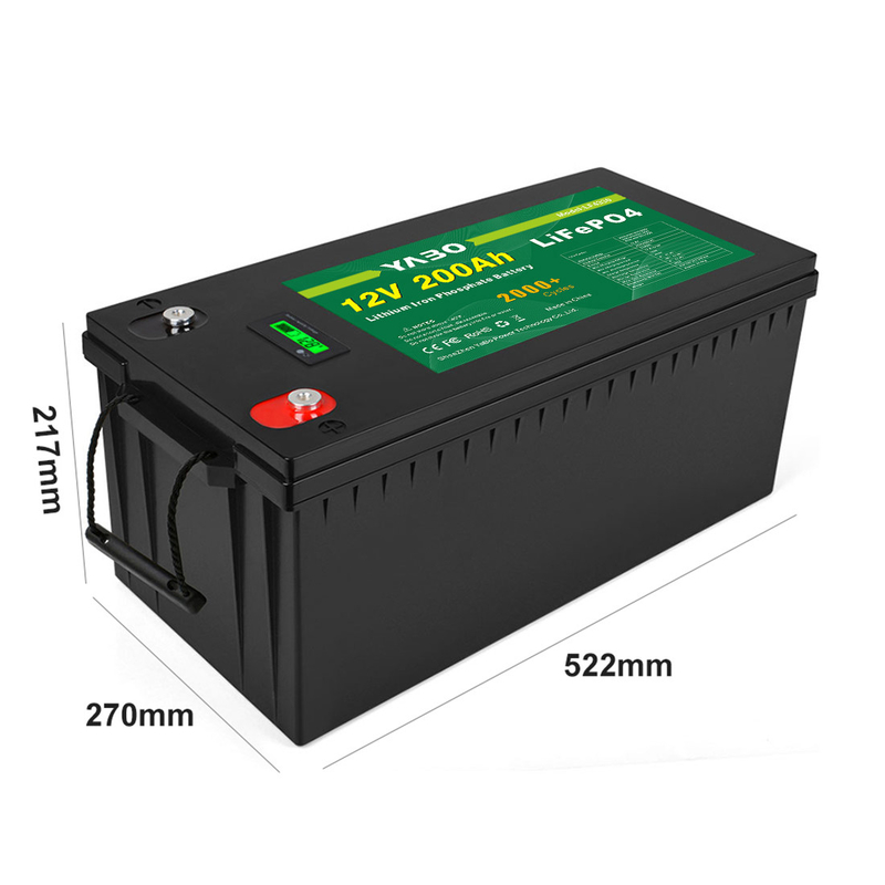 200Ah 300Ah Lithium 100ah 12v Lifepo4-batterijpak Deep Cycle RV Yacht Marine Solar