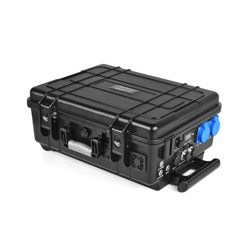 Elektrische Auto Lithium Draagbare Krachtcentrale Bank Trolley Case Solar Backup Supply 2500wh