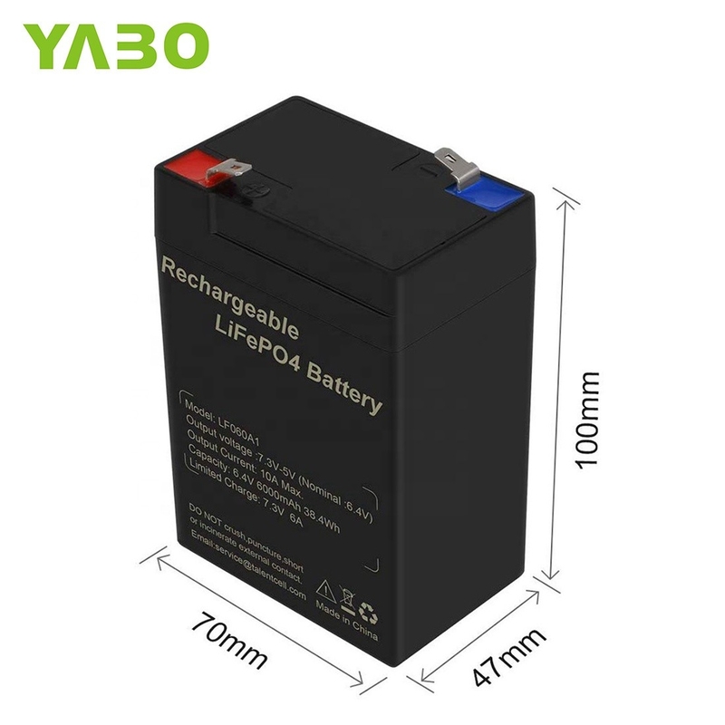 Marine Deep Cycle Lifepo4-batterij 6V 5Ah 2,5Ah 4Ah 4,5Ah 6Ah zonnepaneel