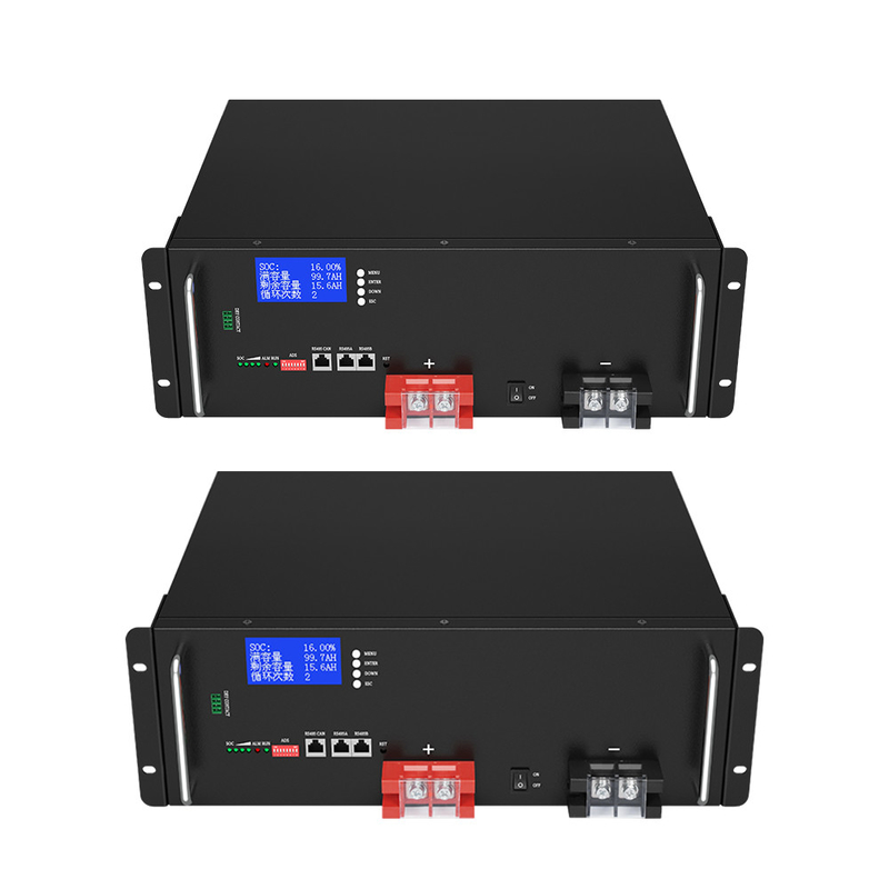5000+ cycli zonne-energieopslagsystemen Lithium 48V 100Ah LiFePO4-batterij met 5 jaar garantie