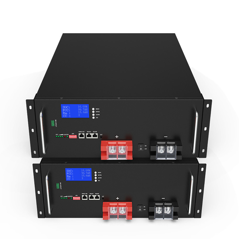 Home System Battery Pack Solar Lithium 51.2V LiFePO4 170Ah Lithiumbatterijen voor zonne-energiesystemen 48V